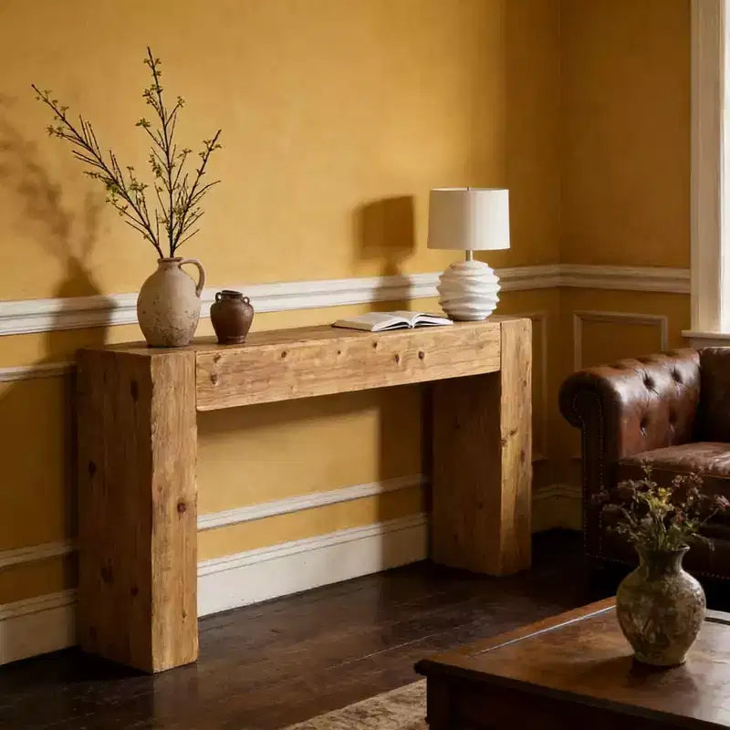 GDFStudio Karin 63W Solid Wood Console Table
