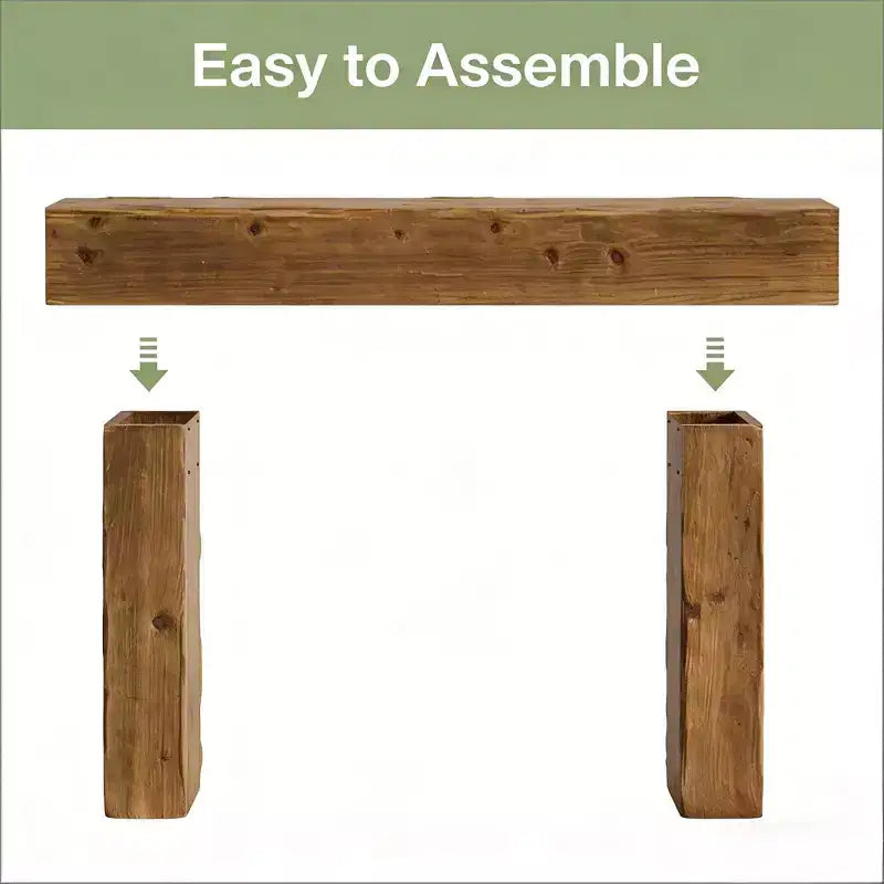 GDFStudio Karin 63W Solid Wood Console Table