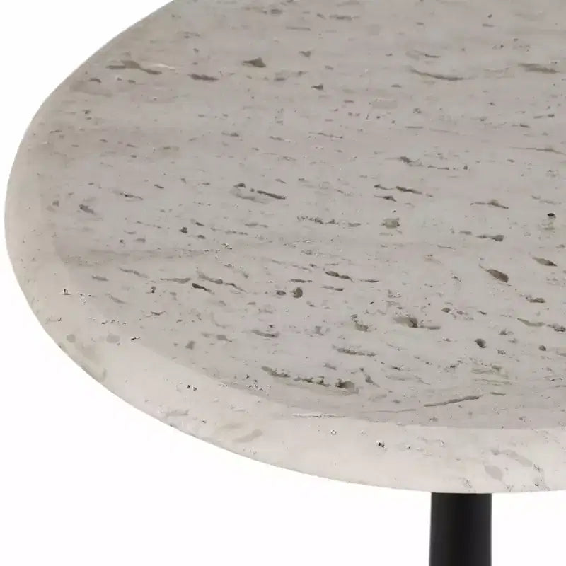 Marble Accent End Table for Home Decor - Decorative Small Table Stand for Bedroom Night Stand, Bedside, and Living Room Decor