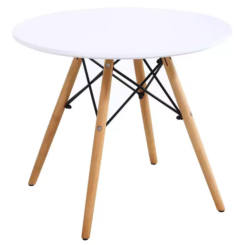 Costway Kids Table & 2 Chairs Set Solid Construction Mid-Century Dining Table Toddler