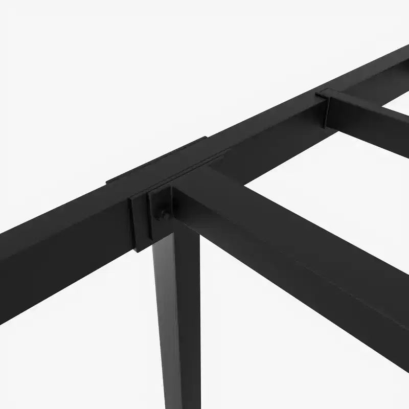 Twin Size Metal Platform Bed Frame with Fist Design Headboard & Footboard, Under Bed Storage