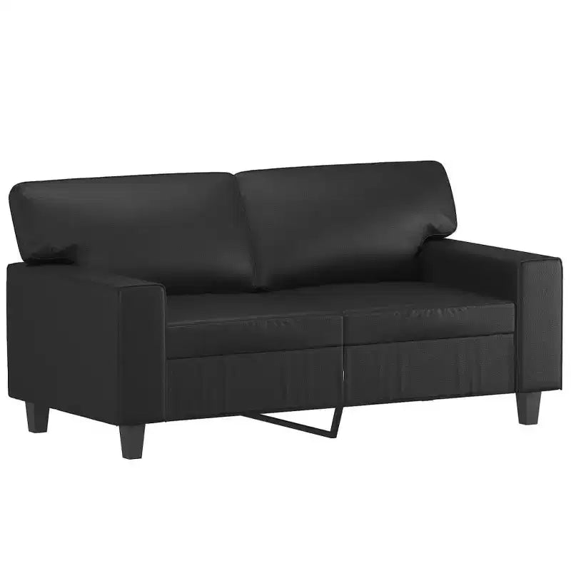 vidaXL Sofa Set Faux leather, metal, plywood 2-Seater Sofa Set