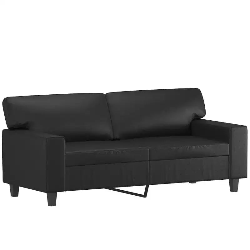 vidaXL Sofa Set Faux leather, metal, plywood 2-Seater Sofa Set