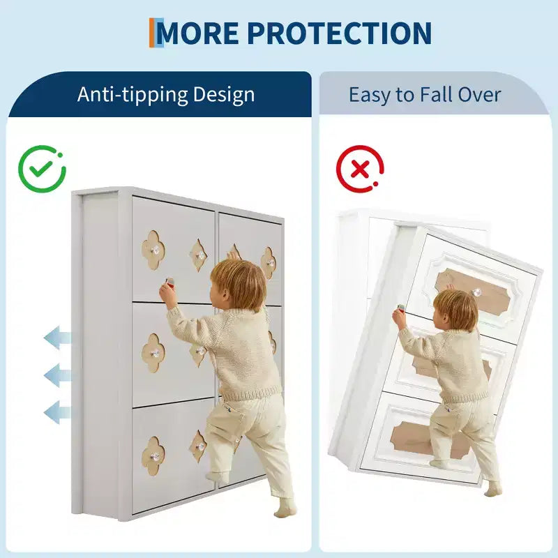 Shoe Storage Cabinet with Adjustable Shelves, Flower Pattern & Diamond Handle, Freestanding Slim Shoe Storage