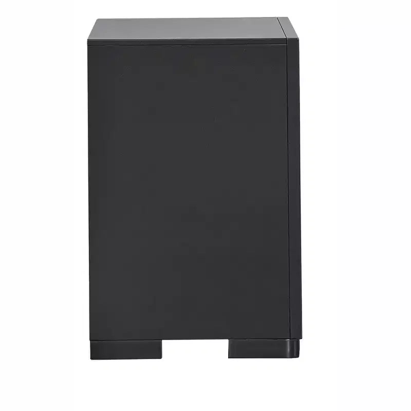 Passion Furniture Wave Wenge 2-Drawer 28 in. W Nightstand