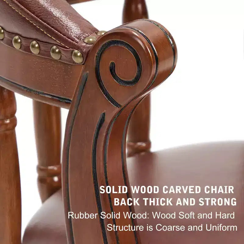 Cow Top Leather Wooden Bar Stools, 360 Degree Swivel Bar Chair with Backs