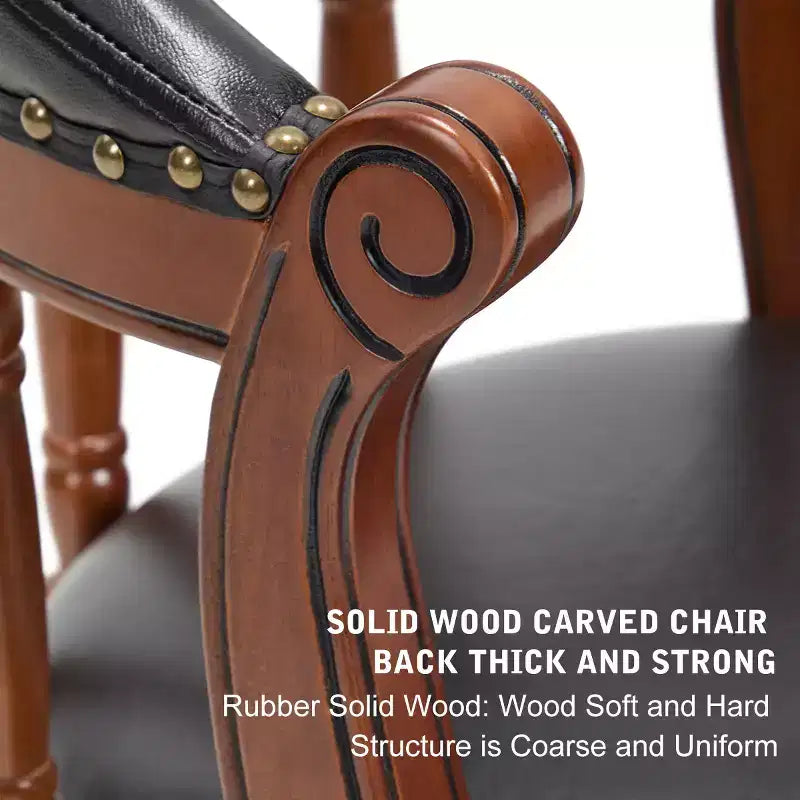 Cow Top Leather Wooden Bar Stools, 360 Degree Swivel Bar Chair with Backs