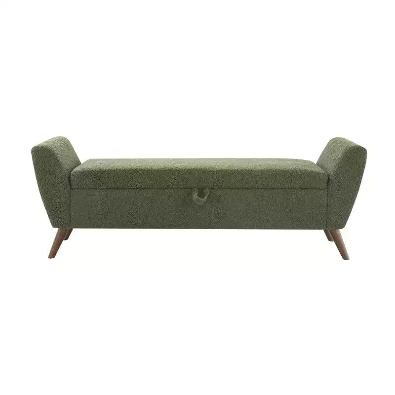 GDFStudio Rupert Modern 60 Inch Upholstered Storage Bench with Hidden Compartment