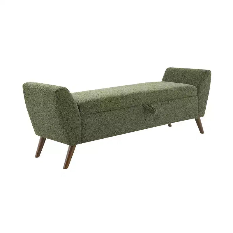 GDFStudio Rupert Modern 60 Inch Upholstered Storage Bench with Hidden Compartment