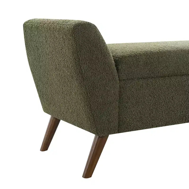 GDFStudio Rupert Modern 60 Inch Upholstered Storage Bench with Hidden Compartment