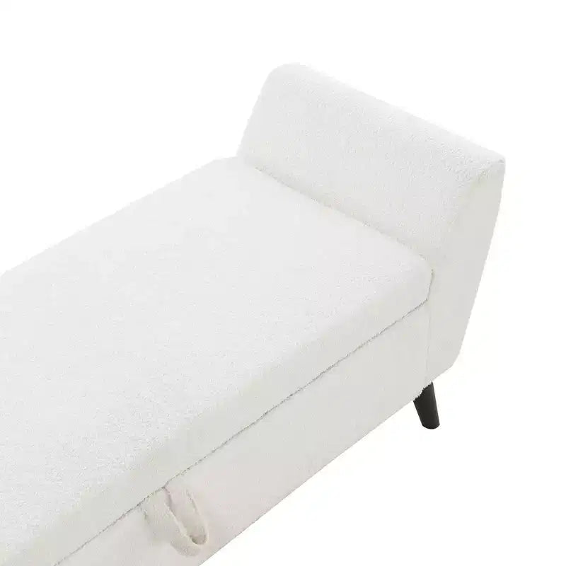 GDFStudio Rupert Modern 60 Inch Upholstered Storage Bench with Hidden Compartment