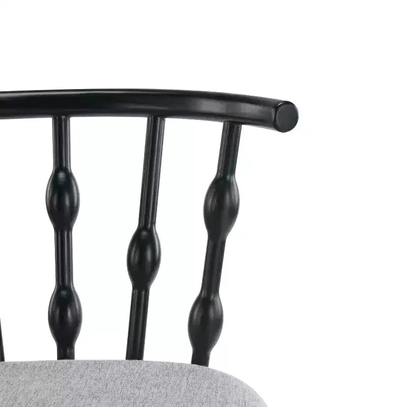 ModernLuxe Set of 2/4 Barstools, Mid-Century Spindle Back Counter Stools with Upholstered Seat, Modern Kitchen Island Stools