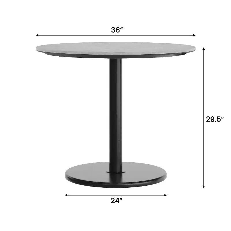 Flash Furniture Acadia Tabletop with TopGuard HPL Technology and Table Height Base