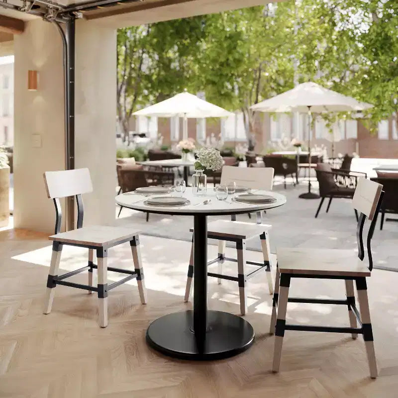 Flash Furniture Acadia Tabletop with TopGuard HPL Technology and Table Height Base