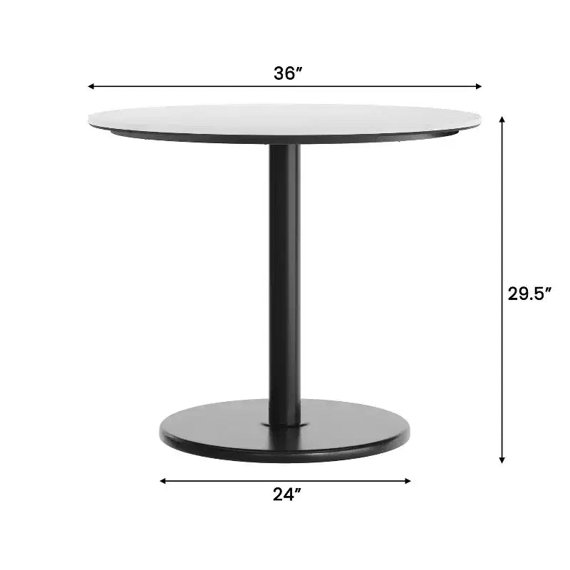 Flash Furniture Acadia Tabletop with TopGuard HPL Technology and Table Height Base