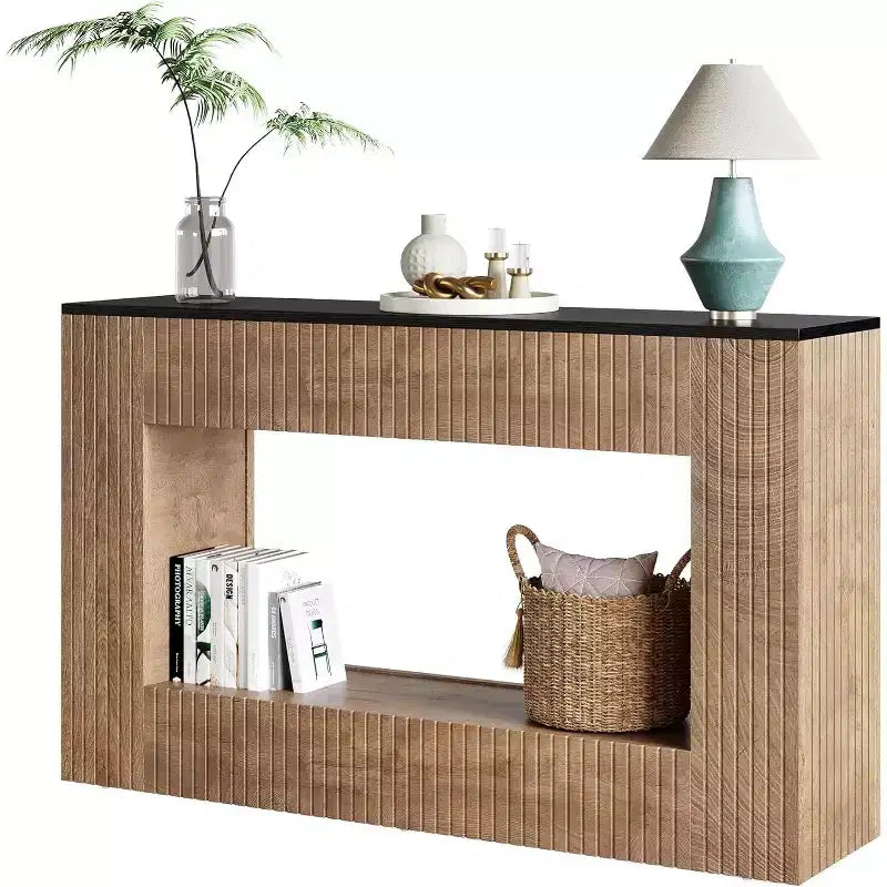 Lantine Modern Console Table, 55-Inch Wood Entryway Table with Storage, Narrow Long Sofa Table Behind Couch Table for Living Room, Foyer, Hallway