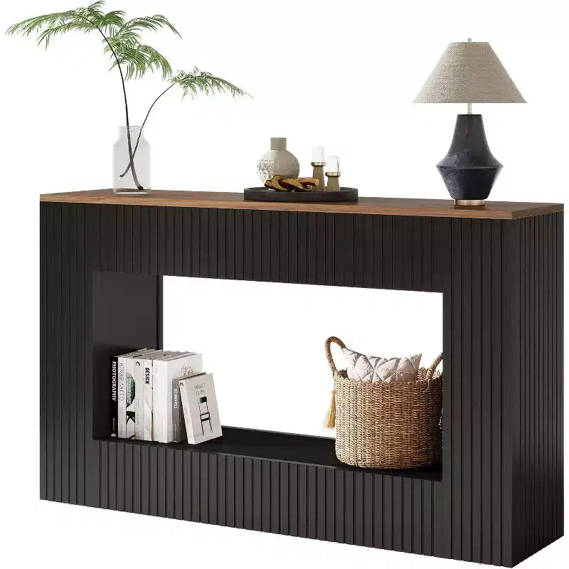 Lantine Modern Console Table, 55-Inch Wood Entryway Table with Storage, Narrow Long Sofa Table Behind Couch Table for Living Room, Foyer, Hallway