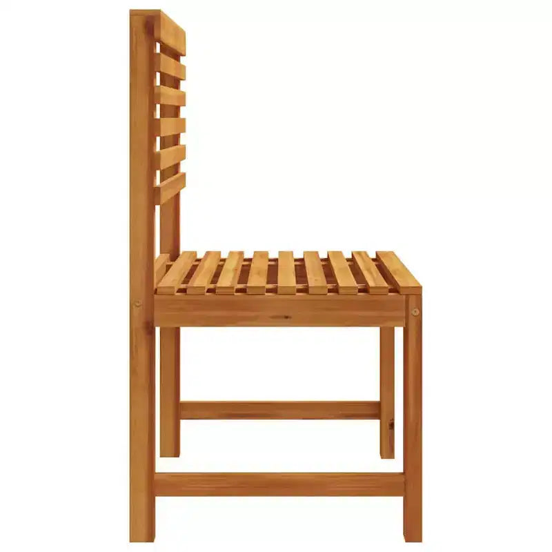 vidaXL Outdoor Sofa Set Solid Acacia Wood and Polyester Natural