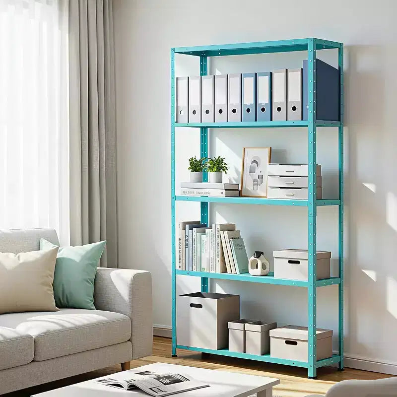 Heavy Duty 5-Tier Adjustable Metal Shelving Unit, 68H x 35W x 12D Steel Storage Rack, 500 lbs Capacity for Garage, Pantry, Kitchen, Closet