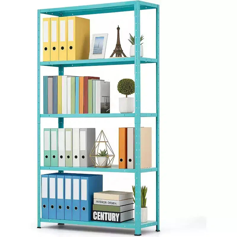 Heavy Duty 5-Tier Adjustable Metal Shelving Unit, 68H x 35W x 12D Steel Storage Rack, 500 lbs Capacity for Garage, Pantry, Kitchen, Closet