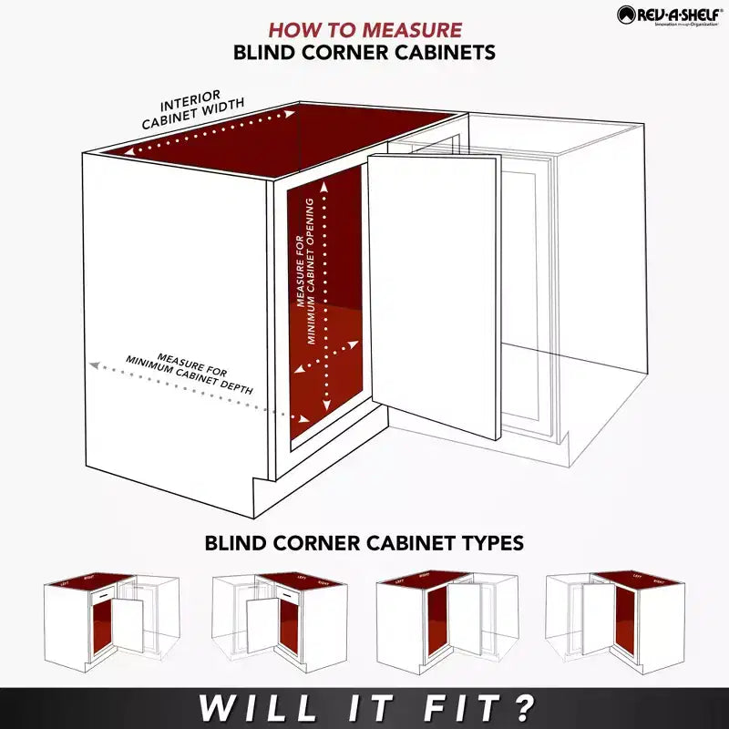 Rev-A-Shelf Chrome Two-Tier Wire Bottom Optimizer for 15 Blind Corner Cabinet Openings, Storage Organizer with 4 Shelves, 5PSP-15-CR