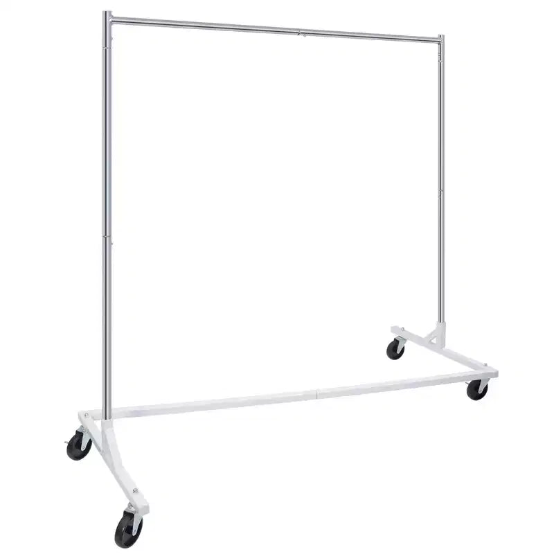 Home Collection Heavy Duty Metal Clothes Rack with Wheels