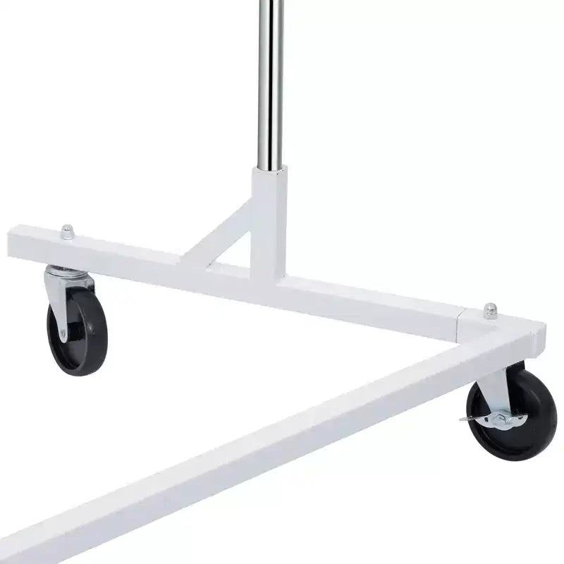 Home Collection Heavy Duty Metal Clothes Rack with Wheels