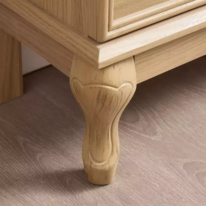 MAYEERTY Bathroom Vanity Cabinet Waterproof MDF Sink Cutout 2 Soft-Close Drawers
