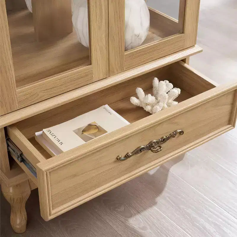 MAYEERTY Bathroom Vanity Cabinet Waterproof MDF Sink Cutout 2 Soft-Close Drawers