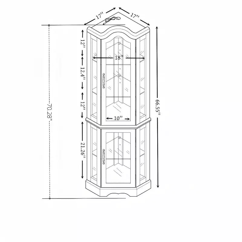MAYEERTY Living Room Media Cabinet MDF+Tempered Glass 3 Soft-Close Drawers Open Shelves