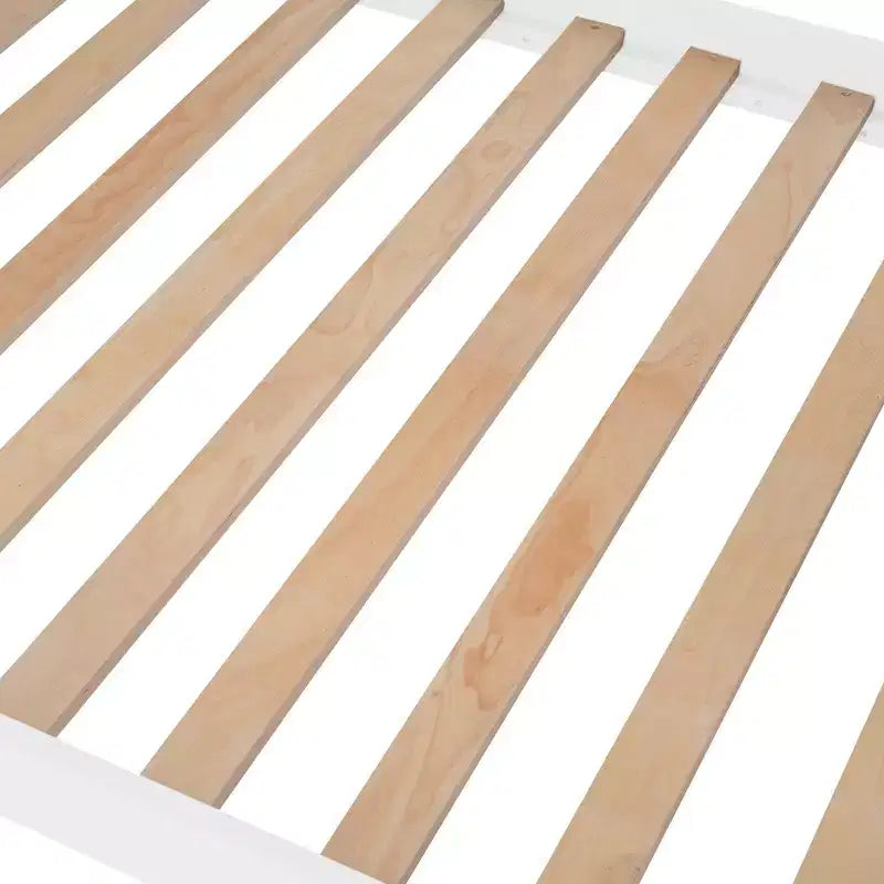 Luxystar Twin over Twin Bunk Bed with Storage Staircase and Fence for Apartment and Dorm