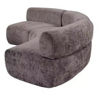Divano sezionale curvo imbottito a 3 posti componibile Christopher Knight Home Golan 118.5