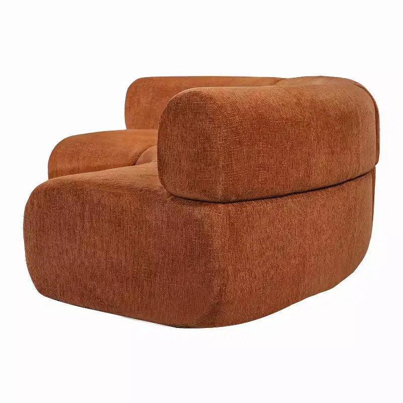 Divano sezionale curvo imbottito a 3 posti componibile Christopher Knight Home Golan 118.5