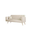 Divano a due posti convertibile 71, divano letto in velluto per soggiorno, camera da letto, ufficio - ModernLuxe