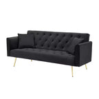 Divano a due posti convertibile 71, divano letto in velluto per soggiorno, camera da letto, ufficio - ModernLuxe