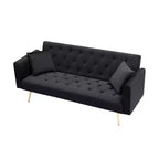 Divano a due posti convertibile 71, divano letto in velluto per soggiorno, camera da letto, ufficio - ModernLuxe