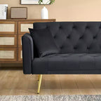 Divano a due posti convertibile 71, divano letto in velluto per soggiorno, camera da letto, ufficio - ModernLuxe