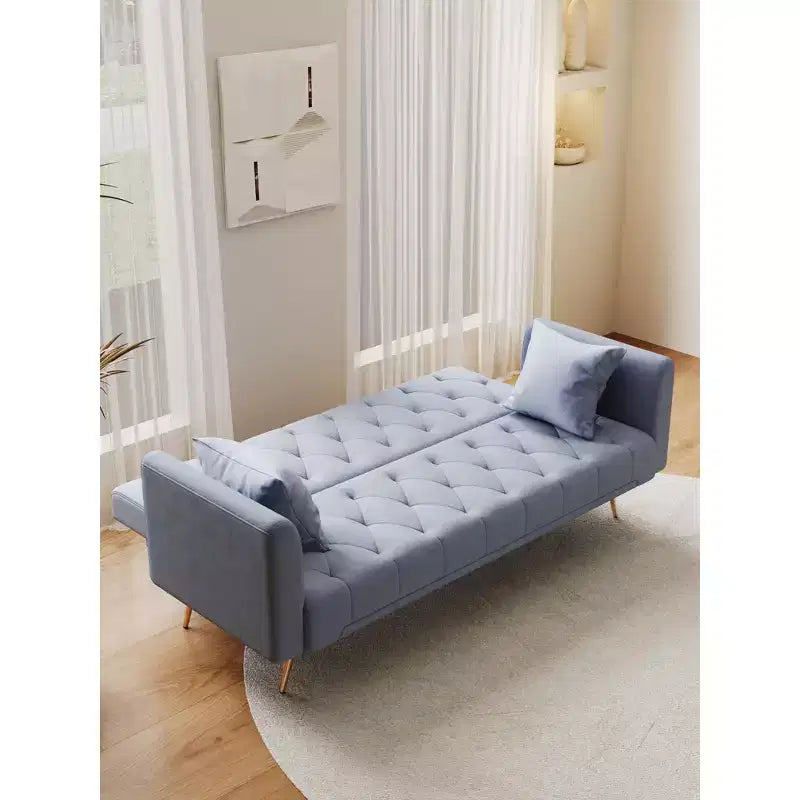 Divano a due posti convertibile 71, divano letto in velluto per soggiorno, camera da letto, ufficio - ModernLuxe