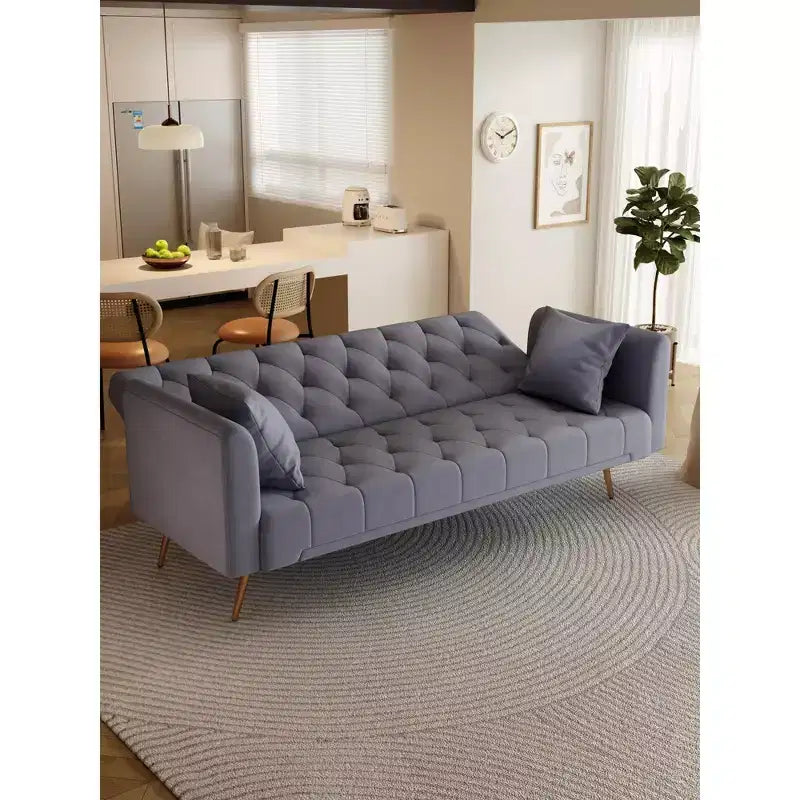 Divano a due posti convertibile 71, divano letto in velluto per soggiorno, camera da letto, ufficio - ModernLuxe