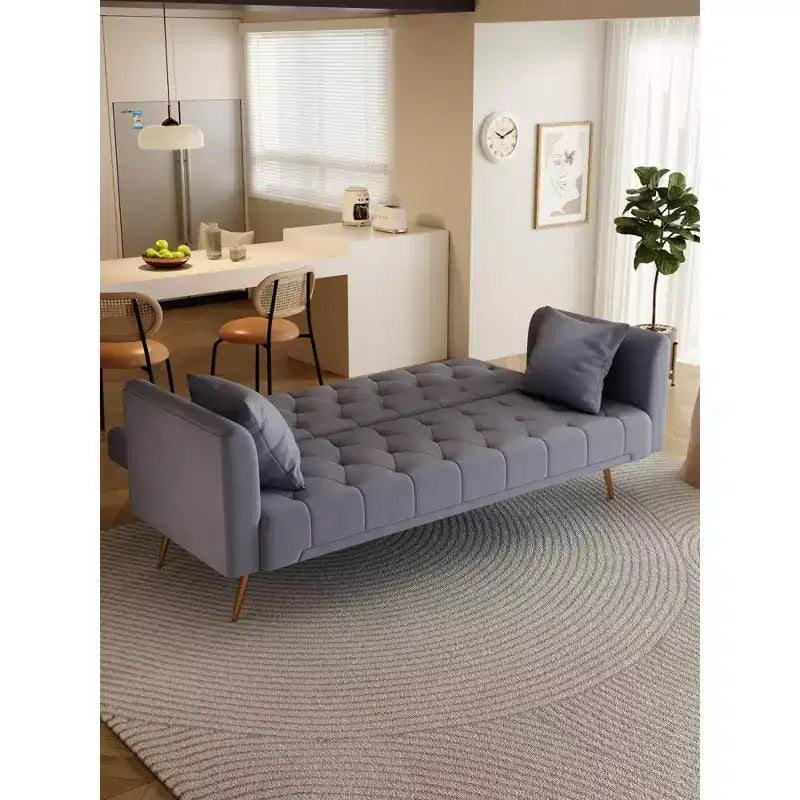 Divano a due posti convertibile 71, divano letto in velluto per soggiorno, camera da letto, ufficio - ModernLuxe