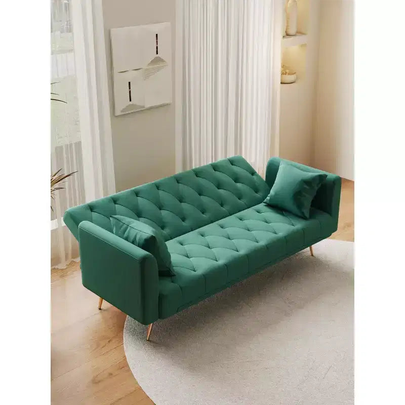 Divano a due posti convertibile 71, divano letto in velluto per soggiorno, camera da letto, ufficio - ModernLuxe