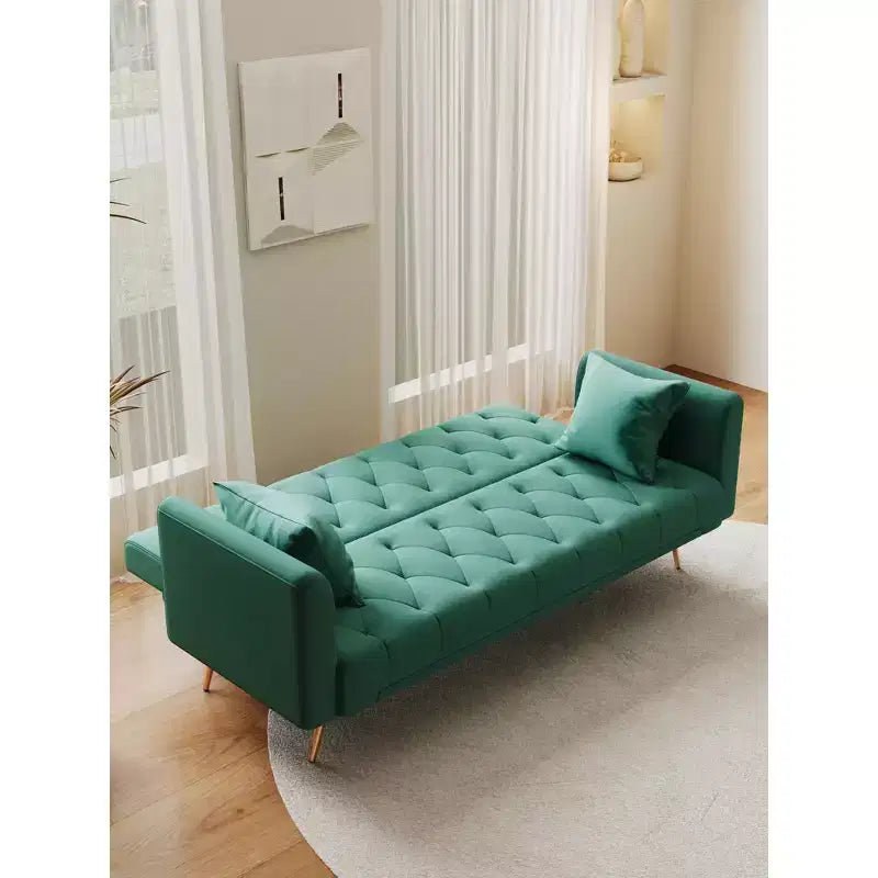 Divano a due posti convertibile 71, divano letto in velluto per soggiorno, camera da letto, ufficio - ModernLuxe