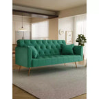 Divano a due posti convertibile 71, divano letto in velluto per soggiorno, camera da letto, ufficio - ModernLuxe
