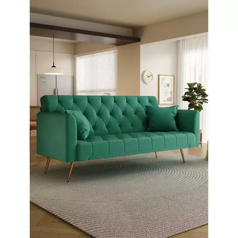 Divano a due posti convertibile 71, divano letto in velluto per soggiorno, camera da letto, ufficio - ModernLuxe