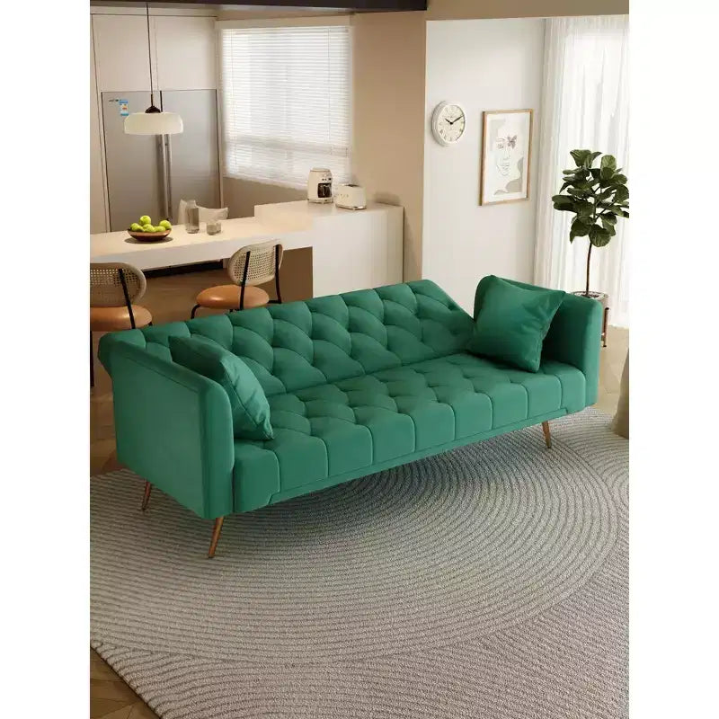 Divano a due posti convertibile 71, divano letto in velluto per soggiorno, camera da letto, ufficio - ModernLuxe