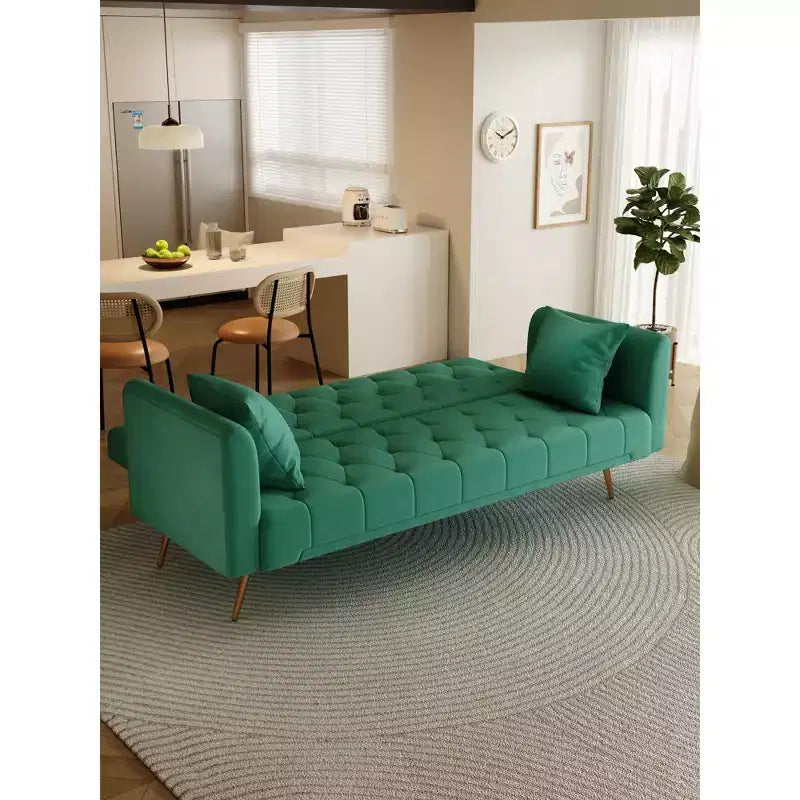 Divano a due posti convertibile 71, divano letto in velluto per soggiorno, camera da letto, ufficio - ModernLuxe