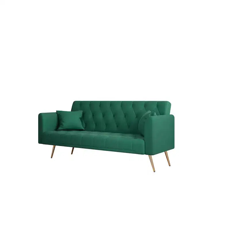 Divano a due posti convertibile 71, divano letto in velluto per soggiorno, camera da letto, ufficio - ModernLuxe