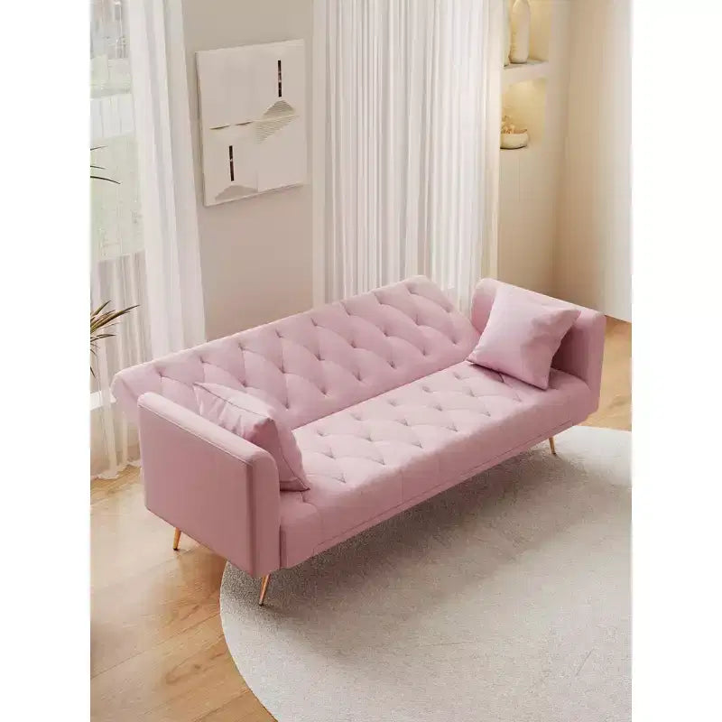 Divano a due posti convertibile 71, divano letto in velluto per soggiorno, camera da letto, ufficio - ModernLuxe