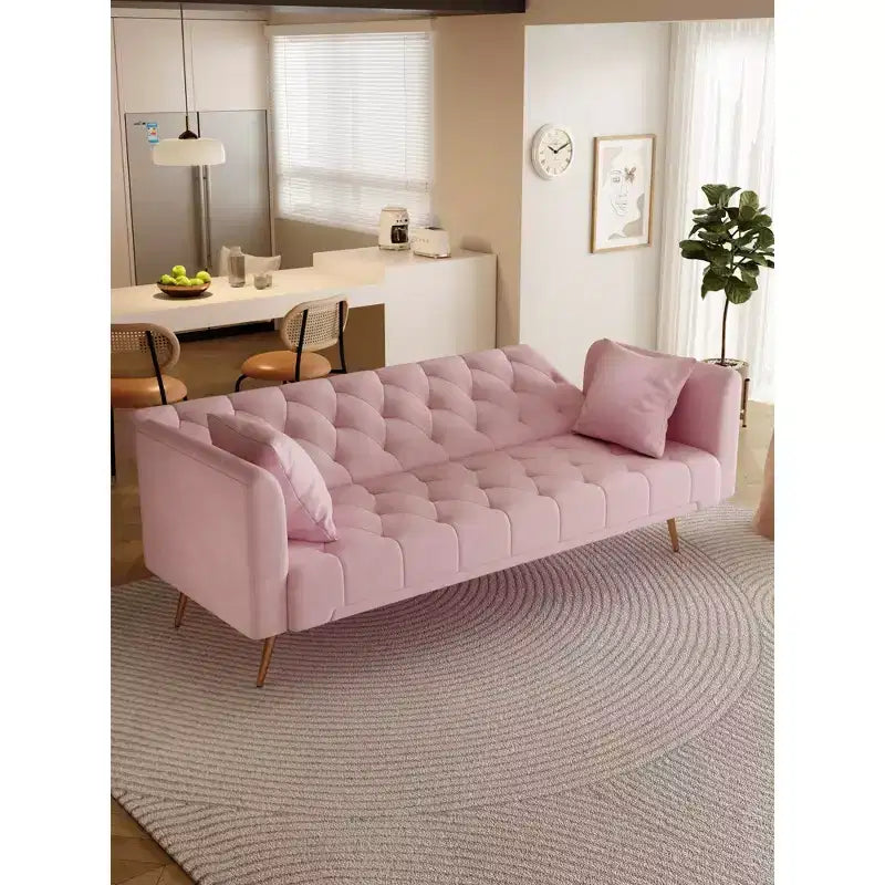 Divano a due posti convertibile 71, divano letto in velluto per soggiorno, camera da letto, ufficio - ModernLuxe