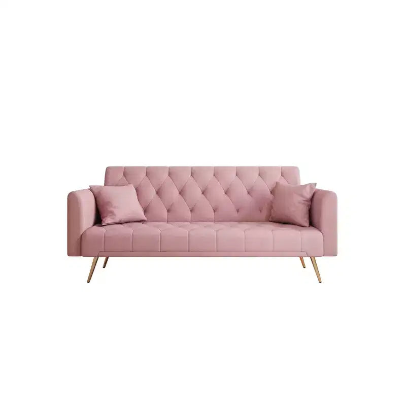 Divano a due posti convertibile 71, divano letto in velluto per soggiorno, camera da letto, ufficio - ModernLuxe